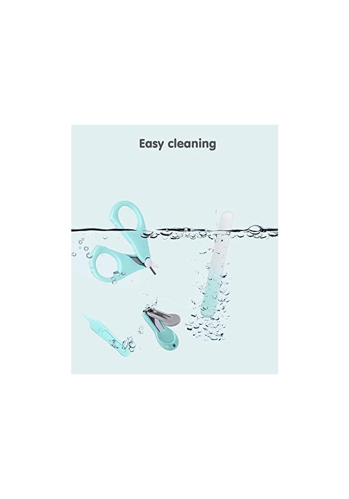 Emoly 4-in-1 Baby Grooming Kit, Premium Stainless Steel, Baby Nail Clippers, Scissor, File & Tweezer - Image 5